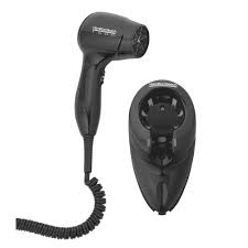 HAIR DRYER WALL MT BLACK