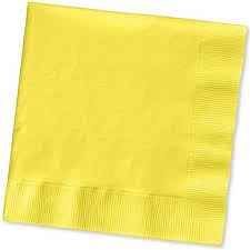 COCKTAIL NAPKIN 2-PLY YELLOW