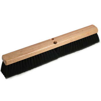 FLOOR BROOM 24&quot;FINE SWEEP BLK