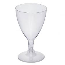 CUP 5.5 OZ. WINE STEM PLASTIC 2-piece