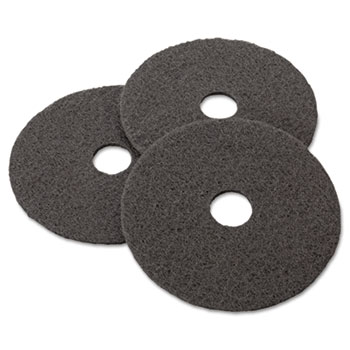 FLOOR PAD 17&quot; 3M BLACK 5/CS