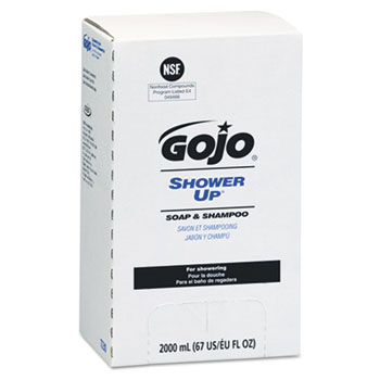 GOJO SHOWER UP 4/2000ML SOAP &amp;
SHAMPOO