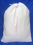 LAUNDRY BAG WHITE NYLON 12/CS