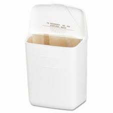 SANITARY RECEPTACLES WHITE