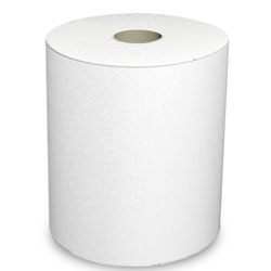 LIVI ROLL TOWEL 6/8&quot;X800&#39; WHT