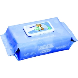 PUDGIES UNSCENTED BABY WIPES 12 TUBS OF 80 (FG650TUB80)