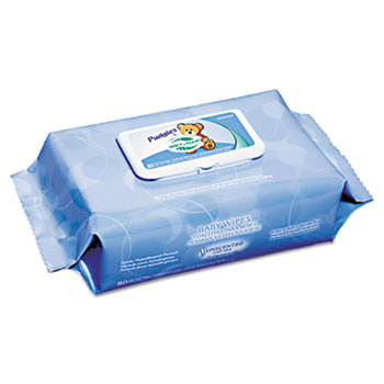 BABY WIPES UNSCENTED TUBS 12/80ct NICA630FW