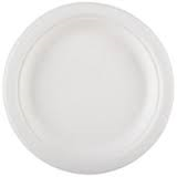 PLATE 6&quot;COMPOSTABLE WHITE #TW-P00-001 1000/ CASE