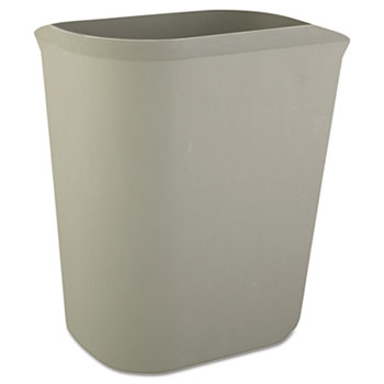 WASTEBASKET 14QT FIRE RESIS GRAY