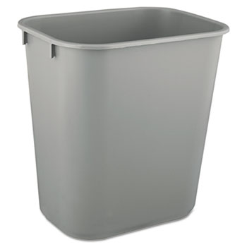 WASTEBASKET 13 QT GREY