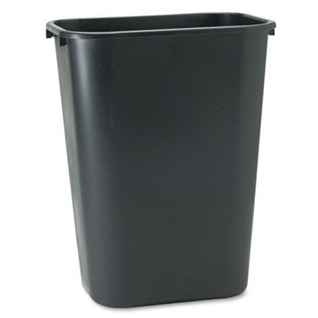 WASTEBASKET 41 QT BLACK 1-EACH