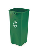 SQUARE RECEPTACLE 23-GAL GREE