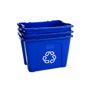 RECYCLE BOX 14-GAL BLUE