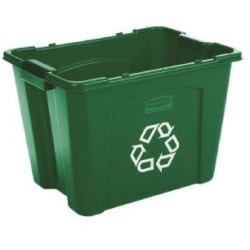 RECYCLE BOX 14-GAL GREEN ***CLOSE-OUT***