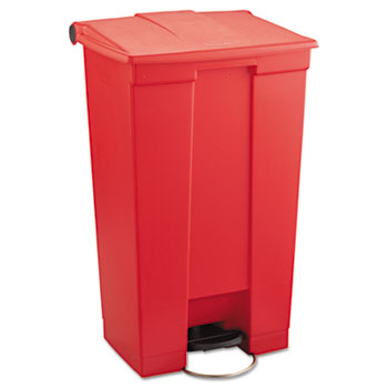 MOBILE STEP ON CONTAINER RED 23 GAL CAP