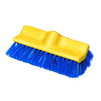 SCRUB BRUSH 10&quot;BI-LEVEL BLUE