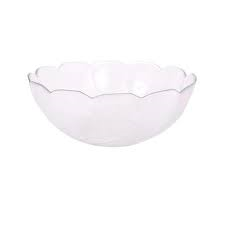 BOWL 32 OZ. CLEAR SWIRL PLSTC