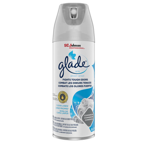 GLADE 13.8-OZ AIR FRESHNER
CLEAN LINEN AERO 12/CS