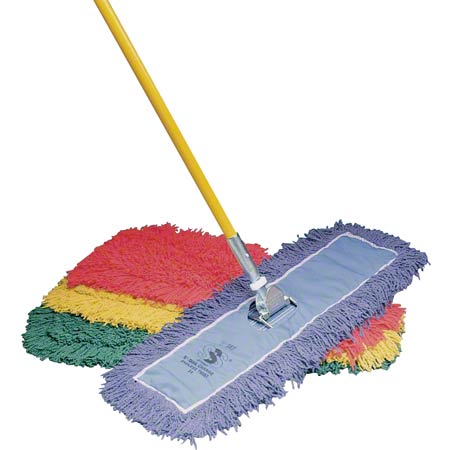 DUST MOP 5&quot;X24&quot; BLUE 12-CS