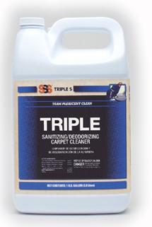 SSS TRIPLE CARPET SANITIZER
DEODORIZER CLNR 1GAL