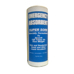 EMERGENCY ABSORBENT #9555
SUPER
SORB 6/12-OZ BLUE/WHITE LABEL
